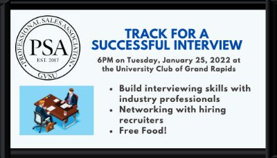 PSA - Track for a successful Interview